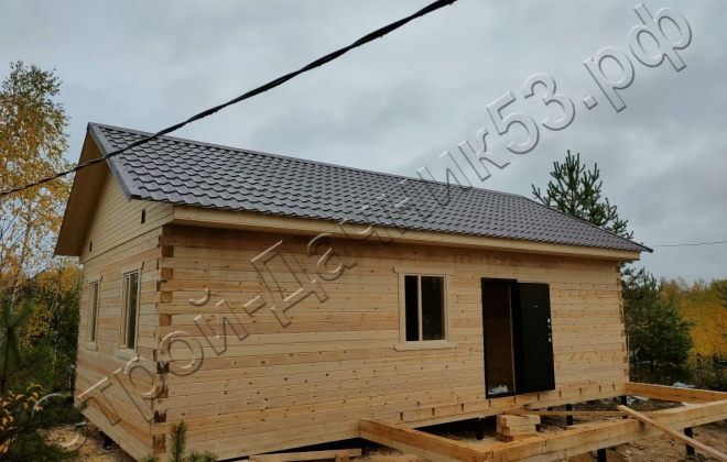 5 Брусовой дом  ОД-10, 10х7,5м, 66М², Московская область, Рузский район, Снт «Садко» (1)